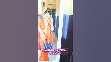 After marriage Navratri is a new thing with solah sringar❤️🫰#zouk #manipurvlog #navratri