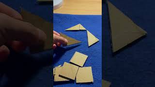 Is It Possible To Make A Square Out Of These Pieces Of Paper?用這些紙片拼出一個正方形是可能的麼？#Diy #Handmade