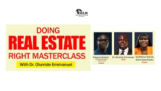 DOING REAL ESTATE RIGHT MASTERCLASS