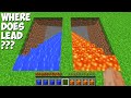 WHERE does LEAD LAVA STAIRS or WATER STAIRS in Minecraft ? STRANGEST PASSAGE !