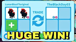 ??HUGE WIN I TRADED MY 2 EVIL UNICORNS FOR THIS COOL VALUABLE PET ADOPT ME TRADINGadoptmetrades