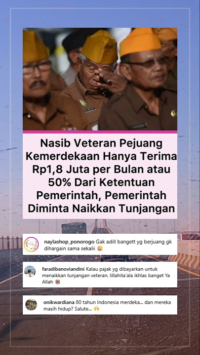 Veteran Pejuang Kemerdekaan Hanya Terima Gaji Rp.1,8Juta Perbulan#videoshort #trending #viral2025