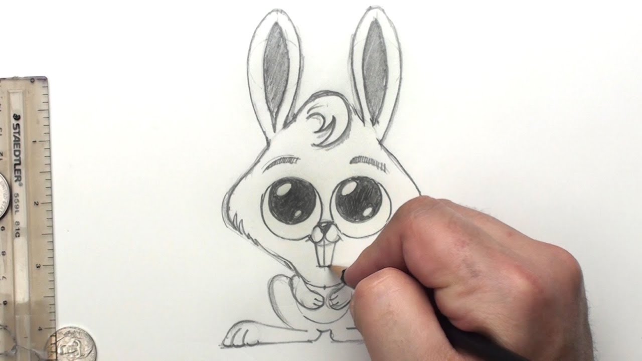 How To Draw A Bunny Rabbit Easter Bunny Art Lessons For Kids Bp Youtube