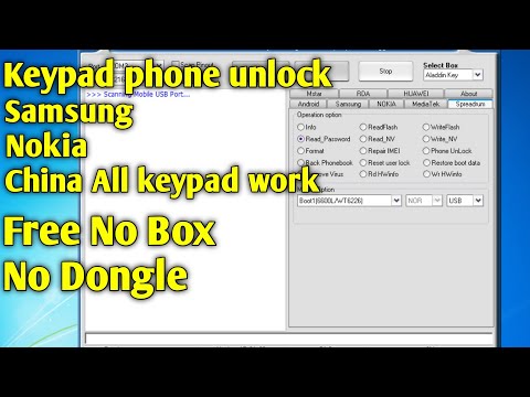 Keypad Mobile Flashing Unlocking Nokia.Samsung.China Mtk Also Work Free No Box No Dongle