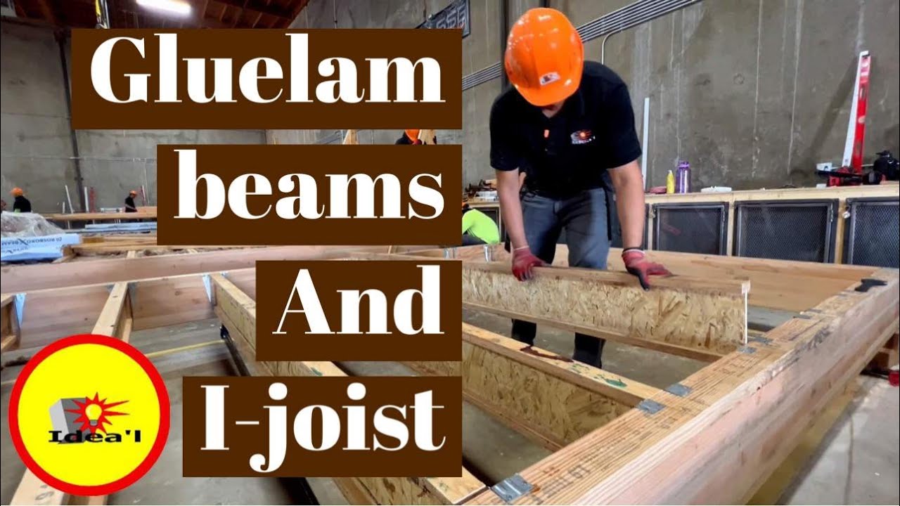 glulam beams and IJoists constructionschool tradeschool YouTube