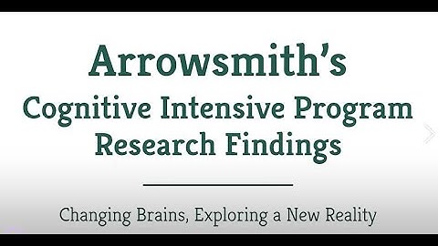 Cognitive Intensive Program: Research Findings