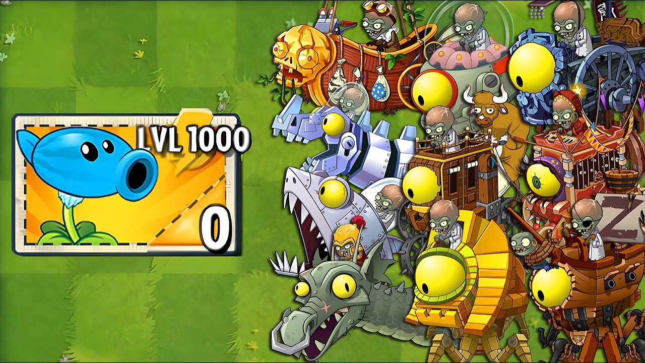 Every Random Plants LEVEL 1000 Power-Up vs ALL Final Bosses Fight! - PvZ 2 Final Bosses