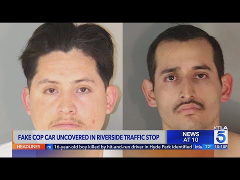 Fake cop car, weapons cache uncovered in Riverside traffic stop