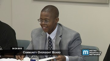04/24/2019 Community Oversight Board
