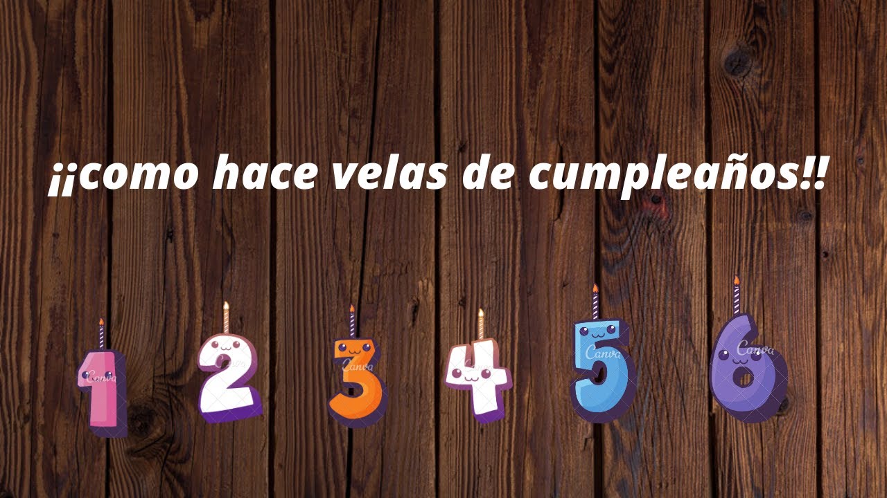 Candelas en Números para cumpleaños.