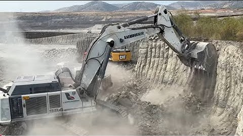 Massive Mining Excavators in Action: Liebherr 984 & CAT 385C - Sotiriadis/Labrianidis Mining 4k
