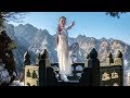 Tai chi chuan master stunning form on top of mountain