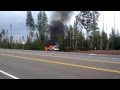 Car Fire on Tombstone Pass by Hoodoo - RAW Cell Phone Footage 30 minutes