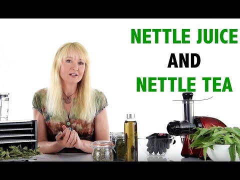 Nettle juice and nettle tea