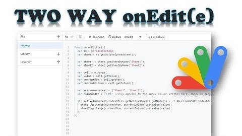 Apps Script - Google Sheets - Two Way onEdit(e)
