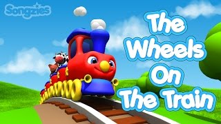 Wheels On The Train Nursery Rhymes Baby Songs Kids Songs 4K
