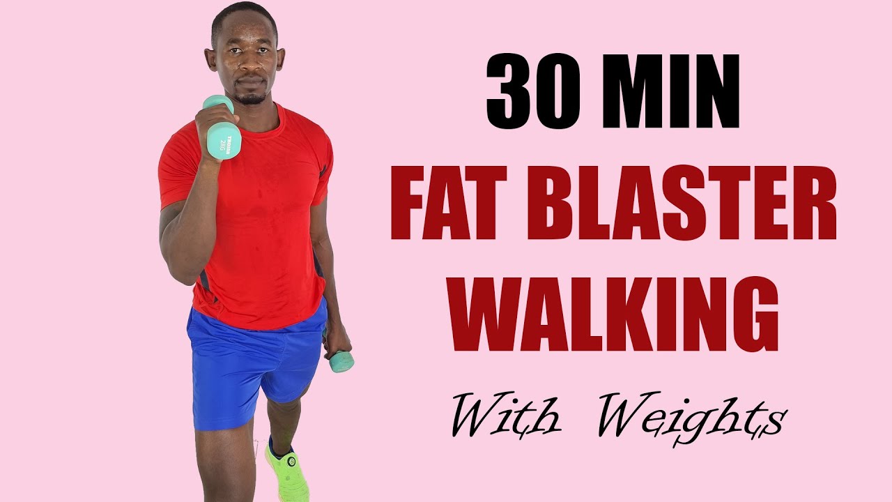 30 Minute FAT BLASTER Walking Workout with Weights YouTube