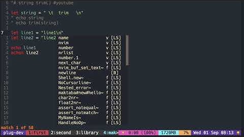 Vimscript Tutorial: String ( remove/trim whitespaces )