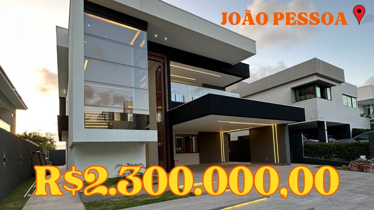 🛑VENDIDA - Casa de Luxo em Codomínio Fechado a 5 minutos da praia em João Pessoa - #PARAÍBA