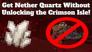 How to mine Nether Quartz WITHOUT unlocking the Crimson Isle - Hypixel Skyblock