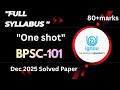 BPSC-101 ONE SHOT 🔥 Political Theory Full Revision Liberty Equality | IGNOU BA 80/80 💯