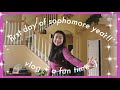 first day of sophomore year vlog!!