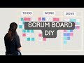 Building a scrum board - Quick and cheap way to track your goals