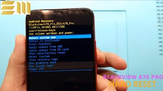 Blackview A70 Pro Hard Reset