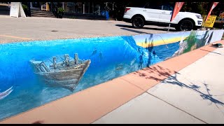 35 ft Underwater Mural in 5 Minutes