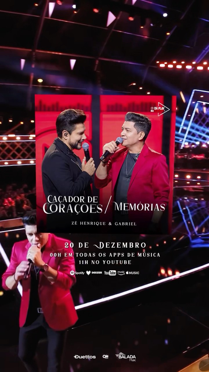? Sexta-Feira (20/12)⏱️ 00h00 nas plataformas de música? 11h00 no YouTube #DaPlayNaPlaylist