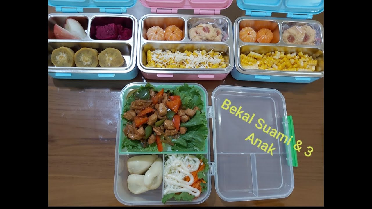 Menyiapkan Bekal  Suami 3 Anak  6 PG TK  Bekal  