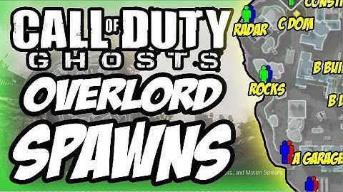 COD SPAWNS - OVERLORD SPAWNS & CALLOUTS - CALL OF DUTY GHOSTS MULTIPLAYER MAPS