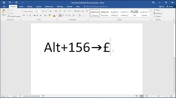 How to type pound currency symbol in Microsoft Word