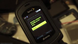 Verizon CDMA Footage 3 - Digital Roaming on Kyocera DuraXT Update