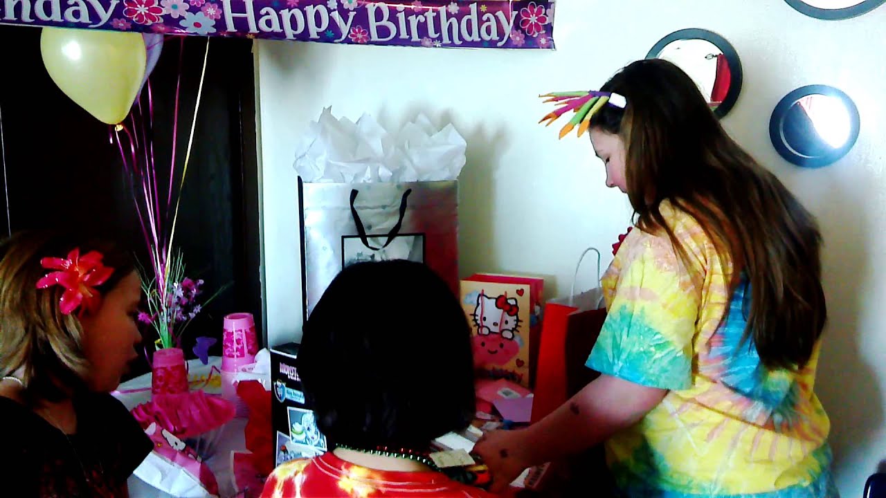 Emma Opening Birthday Presents Youtube