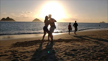 Sunrise Zouk in Hawaii at Lanakai Beach with Rachel & Zan