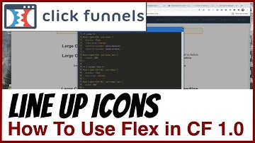 How To Line Up Icons Side-By-Side Using CSS Flexbox in ClickFunnels - TFC39