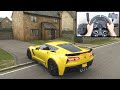 Forza Horizon 4 Chevrolet Corvette Z06 (Steering Wheel + Shifter) Gameplay