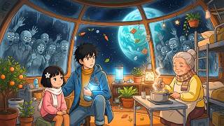 Surviving In a Spaceship During a Zombie Apocalypse | Ghibli ASMR screenshot 1