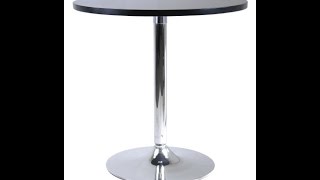 Winsome Wood 29 Quot Round Dining Table Black W Metal Leg