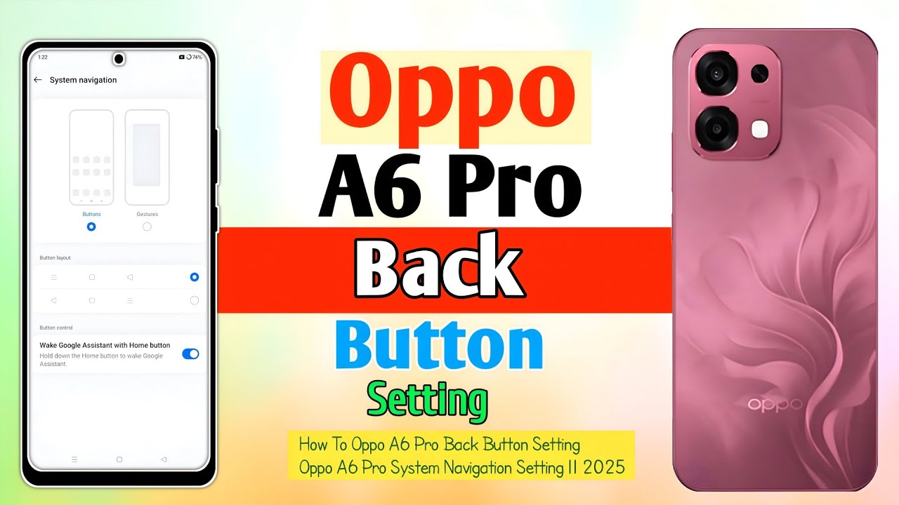 How To Oppo A6 Pro Back Button Setting || Oppo A6 Pro System Navigation ...