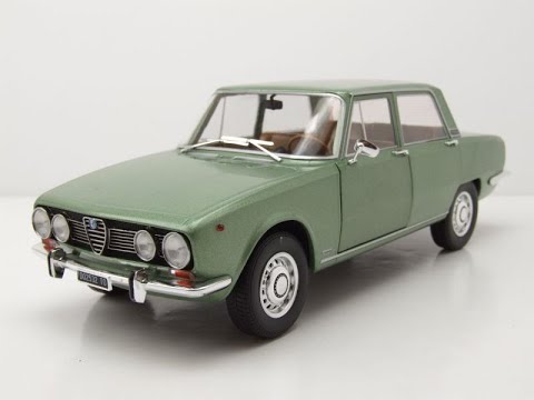 Modèle Réduit ALFA ROMEO 1750 BERLINA 1969, échelle 1/18, Couleur Blanc, Marque MITICA, Neuf
