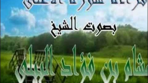 تلاوة سورة الأعلى بصوت الشيخ هشام بن فؤاد البيلى