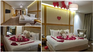 How to make the bedroom look romantic | Bedroom decor | Decorate a romantic Hotel room ❤ | Towel art