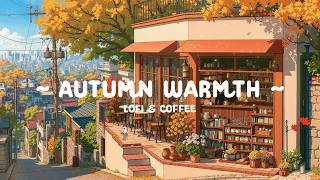 Peaceful Autumn Street Cafe Autumn Lofi Lofi Coffee Shop for Work Study And Calm Focus