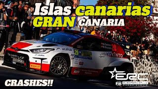 Erc Crashes!! Rally Islas Canarias 2024 - Gran Canaria