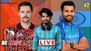 SRH vs INDIA | Real Cricket SWIPE LIVE #2 | The Ultimate Rematch Begins | GameVikas Live 🔴
