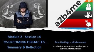 Overcoming Obstacles Motivation Summary & Reflection