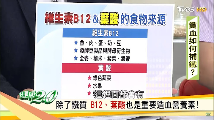 除了铁质 B12、叶酸也是重要造血营养素！ 健康2.0 - 天天要闻