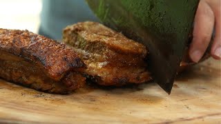 Приготовление жареной свинины в дикой природе: потратить 30 юаней, так вкусно |Wild Cooking